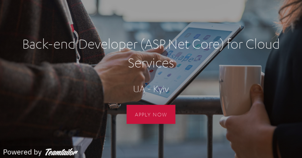 Back-end Developer (ASP.Net Core) for Cloud Services